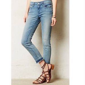 Anthro Pilcro Stet Raw Hem Jeans Blue 27